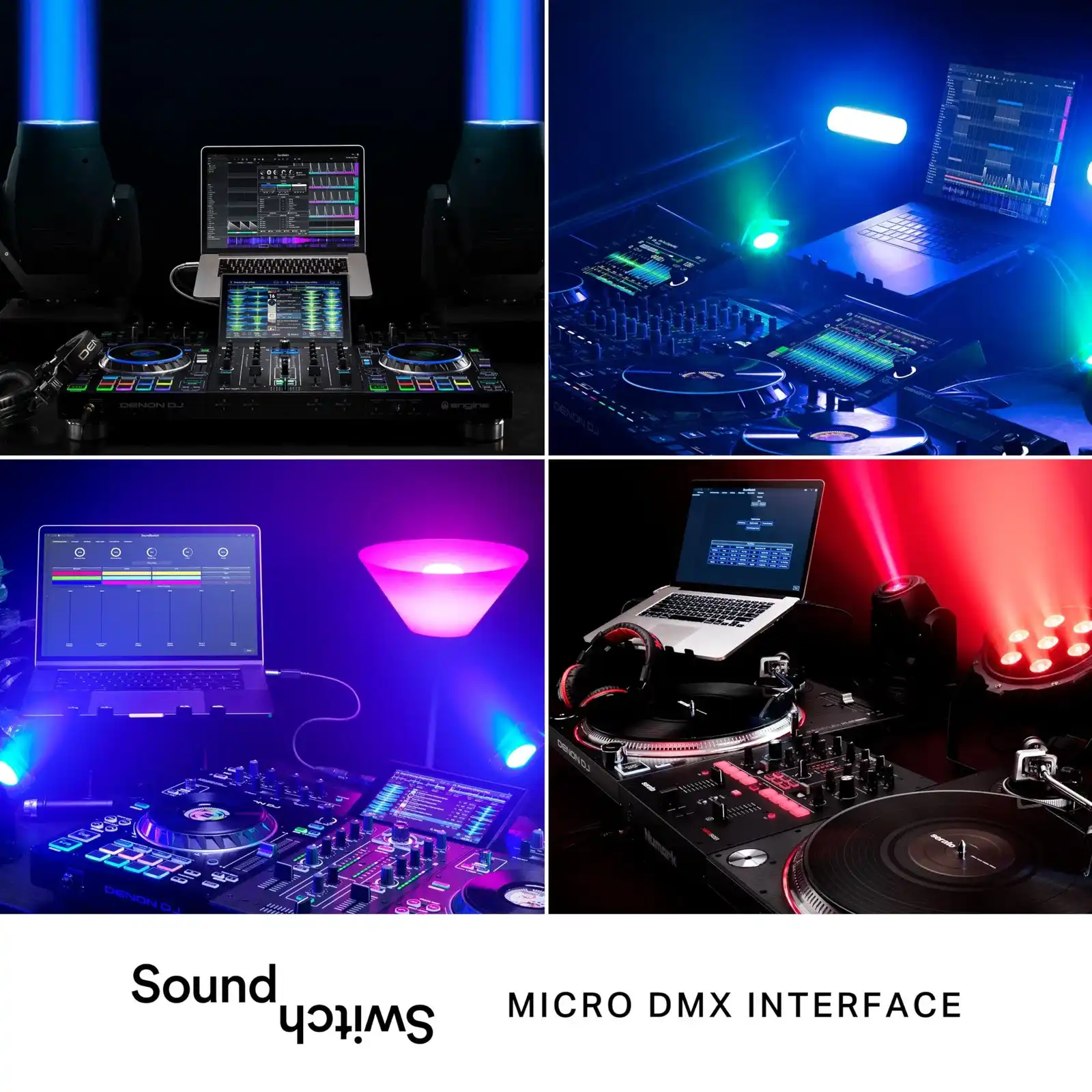 SoundSwitch Micro DMX Interface | Compact USB to DMX Controller for DJ Lighting 8