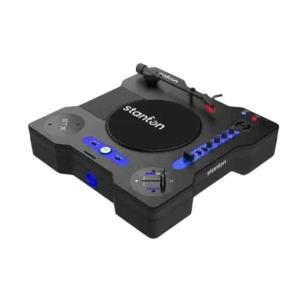 طاولة دوارة محمولة Stanton STX للسكراتش مزودة بتقنية Bluetooth وInnofader Nano