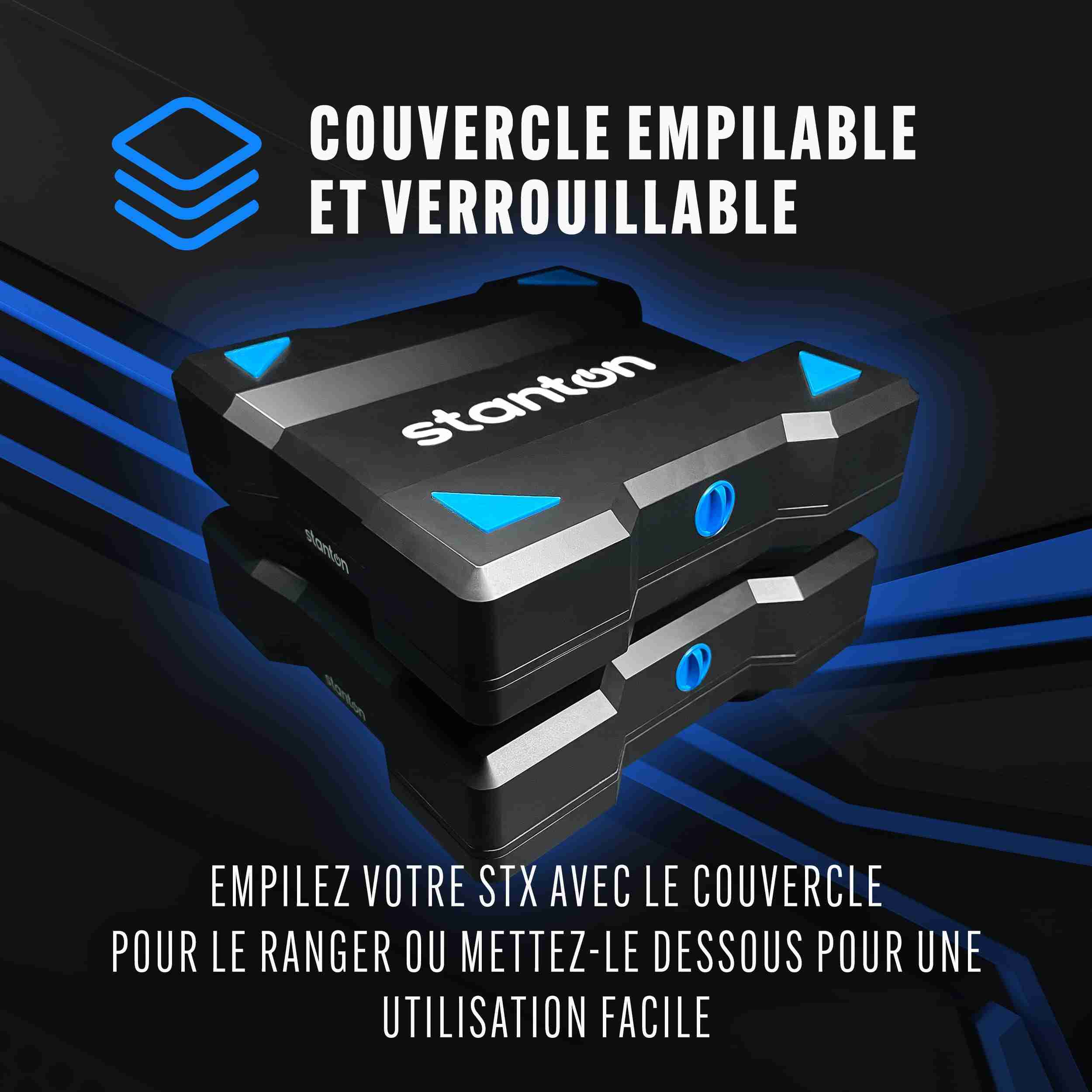 طاولة دوارة محمولة Stanton STX للسكراتش مزودة بتقنية Bluetooth وInnofader Nano 10