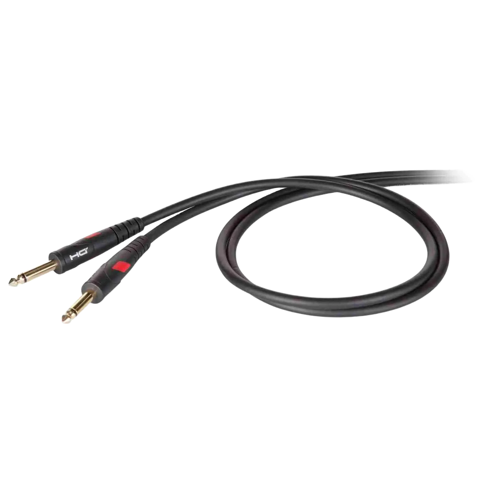 Proel DHG100LU1 DieHard GOLD Series Professional Instrument Cable, 1m, 6.3mm Mono Male Plugs
