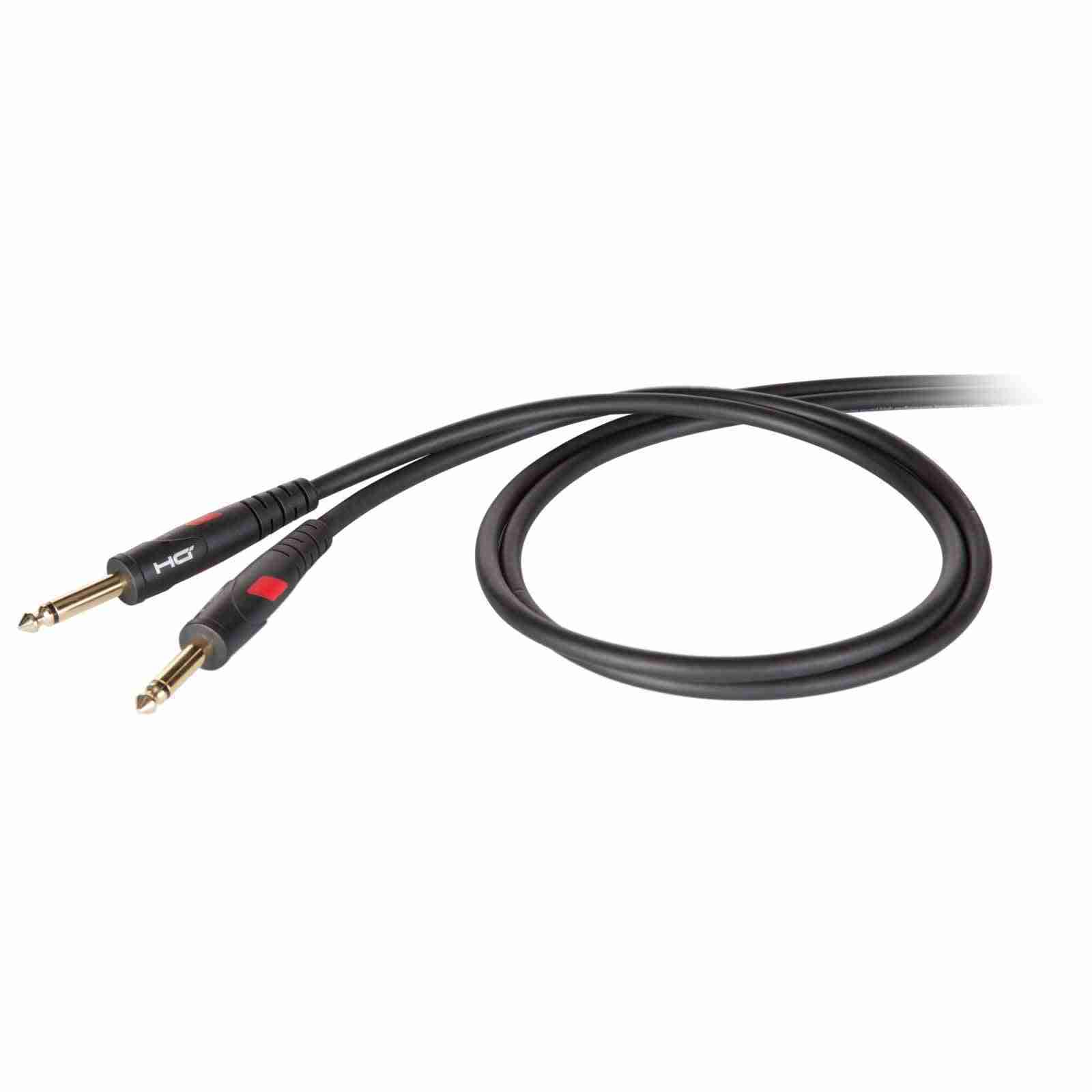 Proel DHG100LU1 DieHard GOLD Series Professional Instrument Cable, 1m, 6.3mm Mono Male Plugs 2