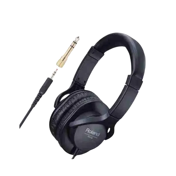 Roland RH-5 Wired Over-Ear Closed-Back Monitor Headphones for Studio and Practice