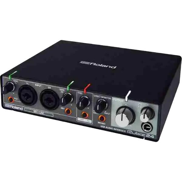 واجهة صوت Roland Rubix24 2x4 USB مع MIDI وضاغط/محدد 1