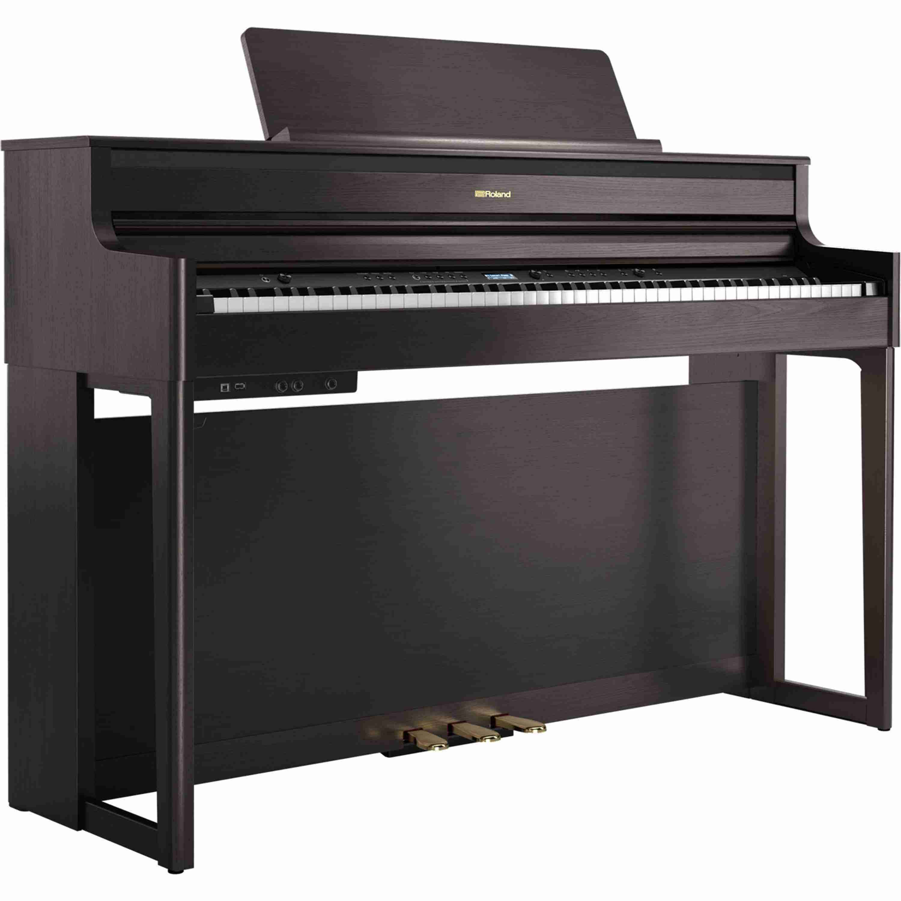 Roland HP704 88-Key Digital Piano with PHA-50 Keyboard, Dark Rosewood 2