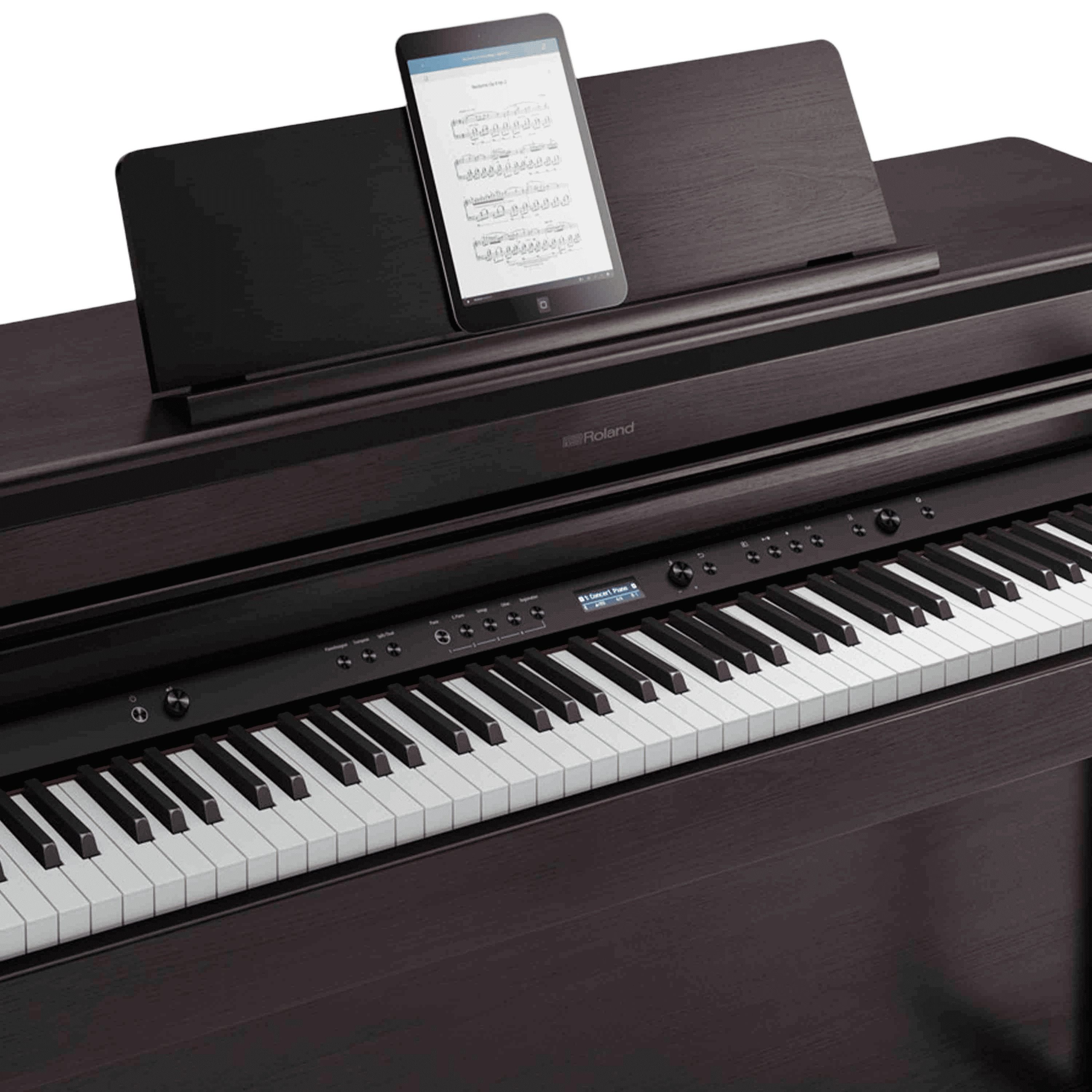 Roland HP704 88-Key Digital Piano with PHA-50 Keyboard, Dark Rosewood 6