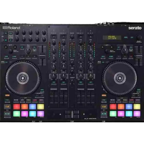 Roland DJ-707M وحدة تحكم Serato DJ Pro بأربع قنوات