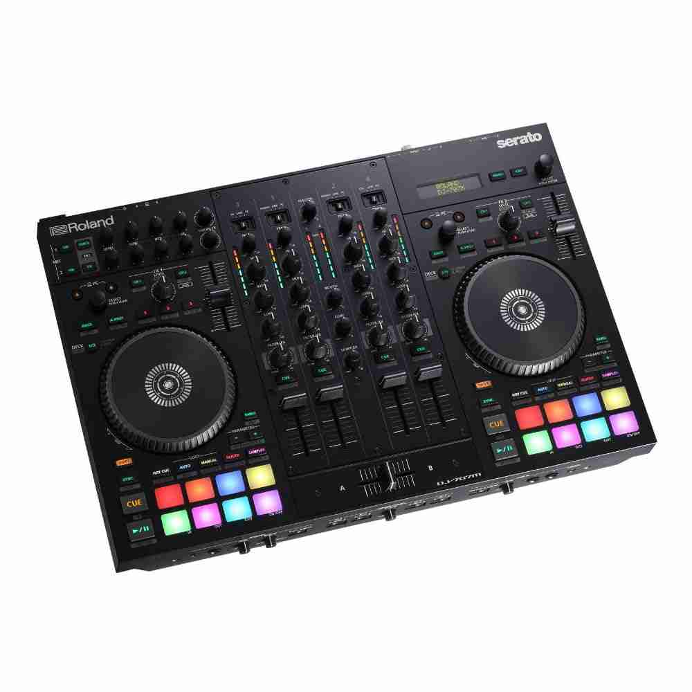 Roland DJ-707M وحدة تحكم Serato DJ Pro بأربع قنوات 10
