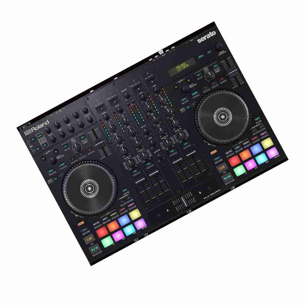 Roland DJ-707M وحدة تحكم Serato DJ Pro بأربع قنوات 9