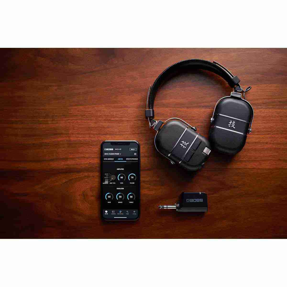 Boss Waza-Air Wireless Guitar Amp Headphone System with 3D Spatial Audio 5