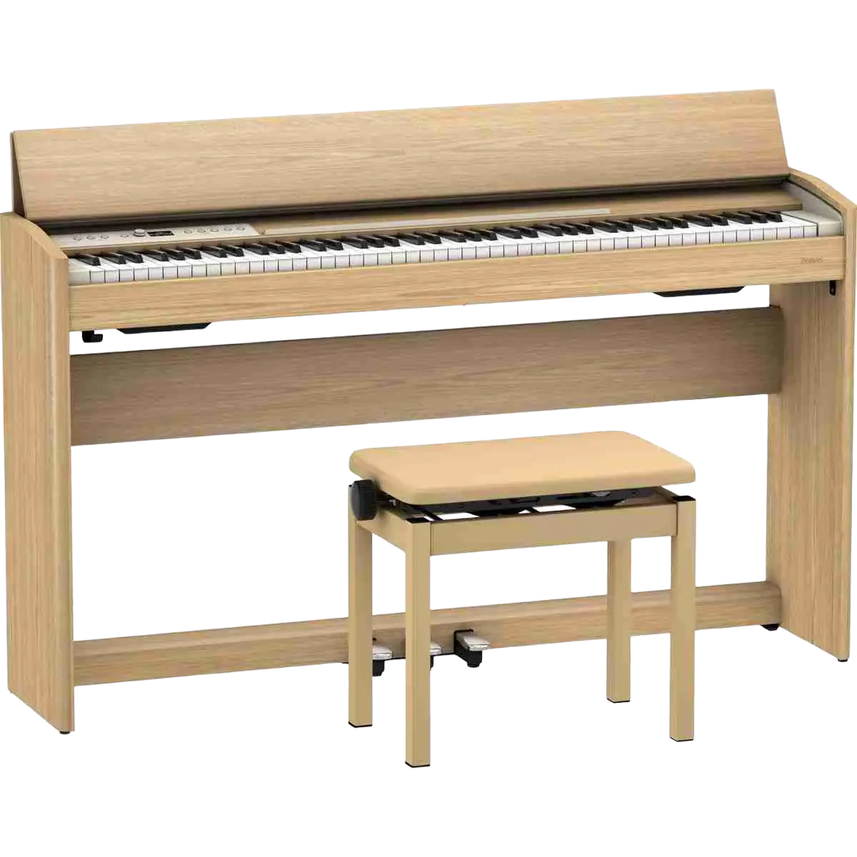 Roland F701 88-Key Digital Piano with SuperNATURAL Sound, Light Oak