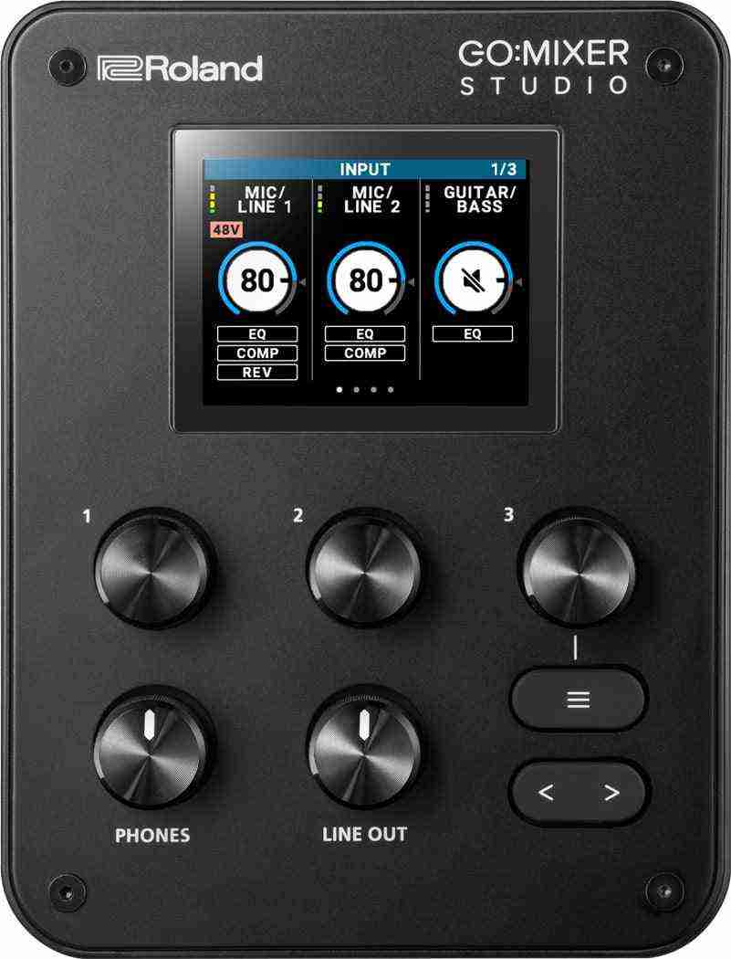 Roland GO:LIVECAST Audio Mixer for Smartphone Livestreaming 9