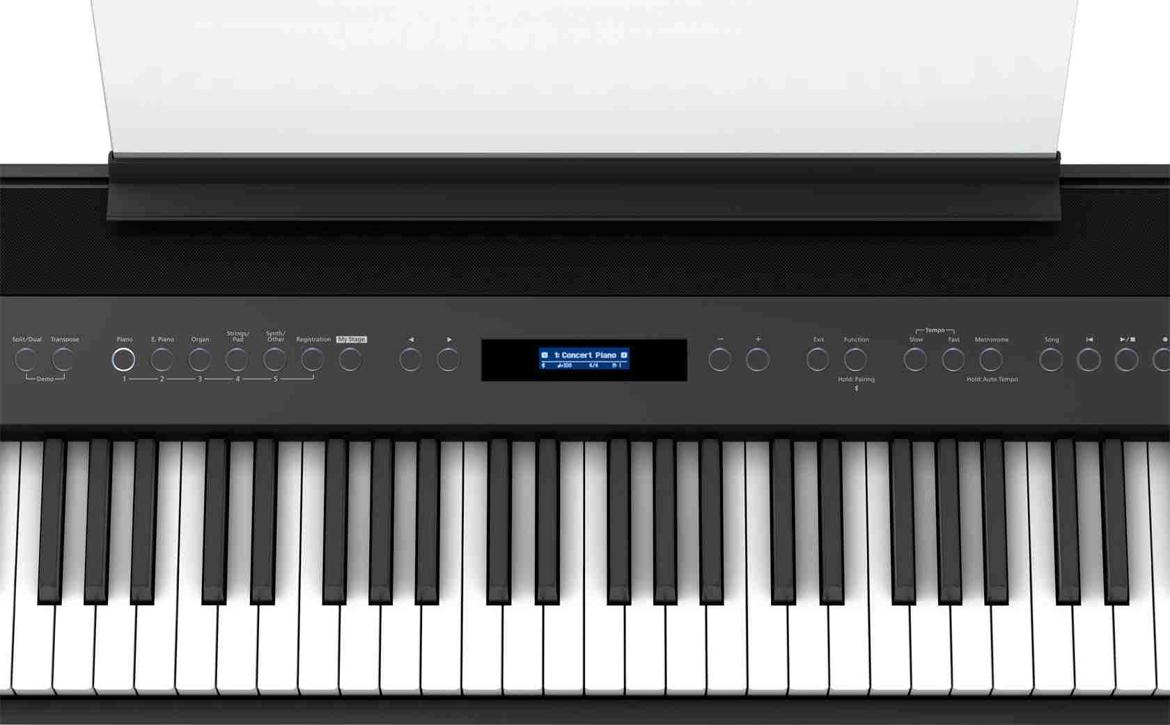 بيانو رقمي Roland FP-60X بـ 88 مفتاحاً مع محرك SuperNATURAL، أسود 8