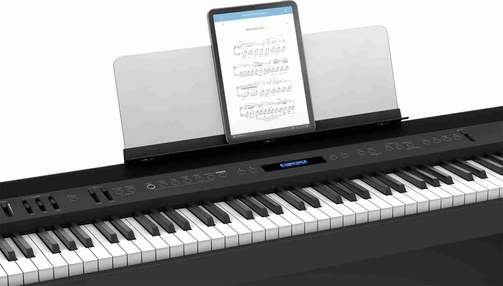 بيانو رقمي Roland FP-60X بـ 88 مفتاحاً مع محرك SuperNATURAL، أسود 10