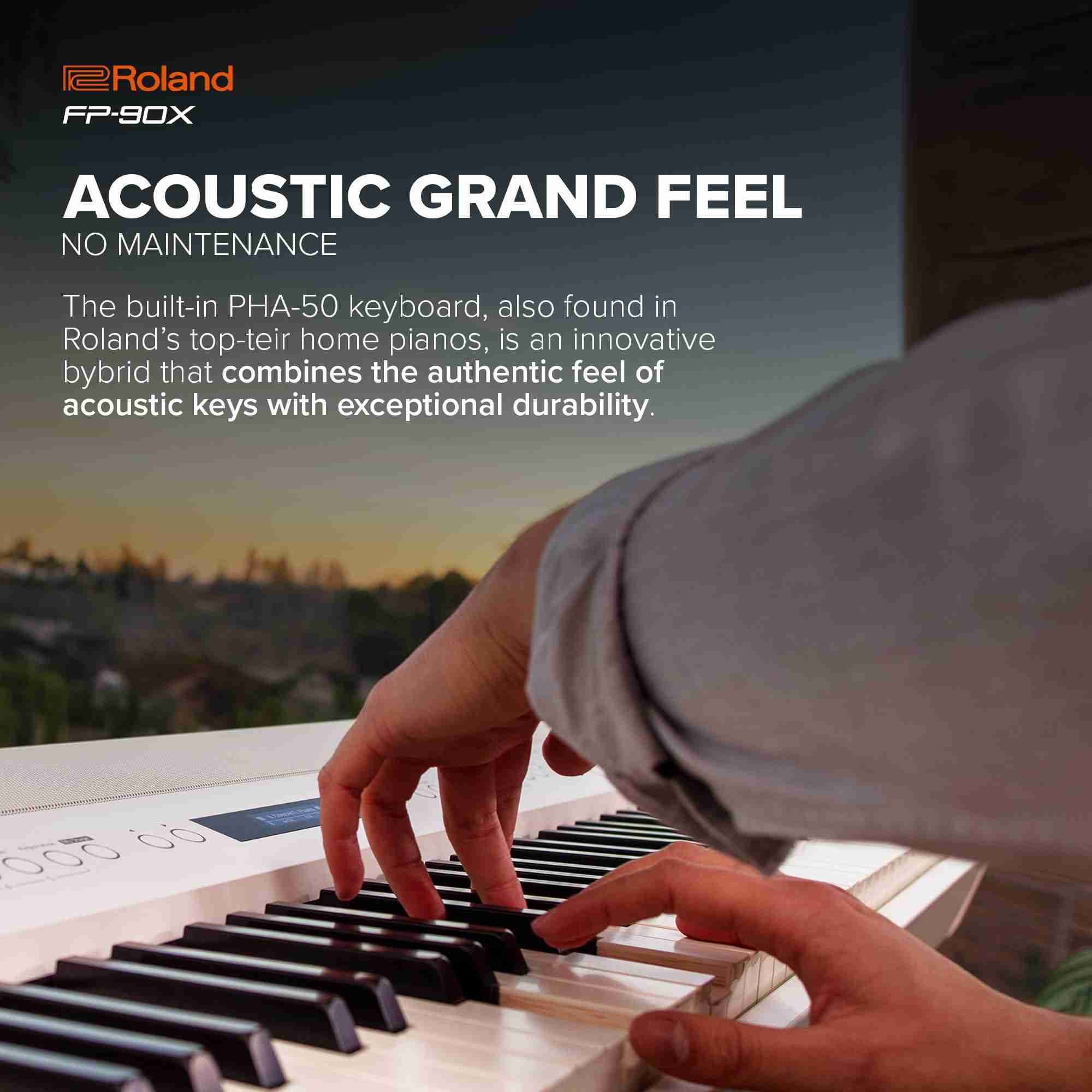 Roland FP-90X 88-Key Digital Piano in White 5