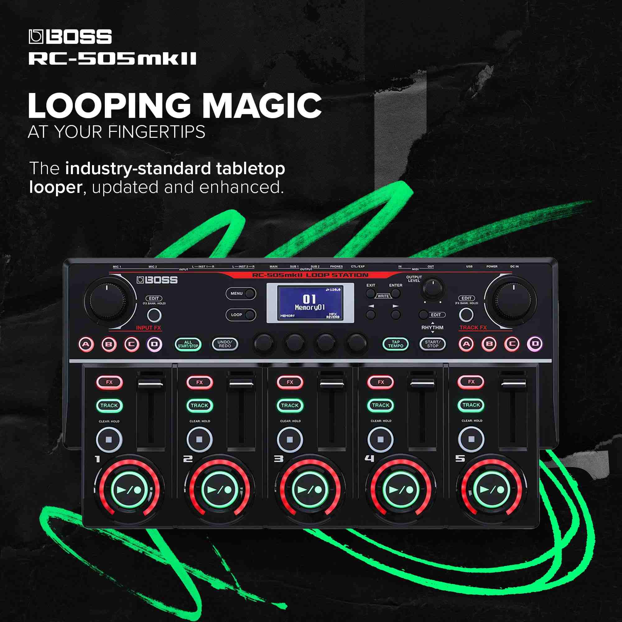 Boss RC-505MK2 Loop Station Tabletop Looper 9