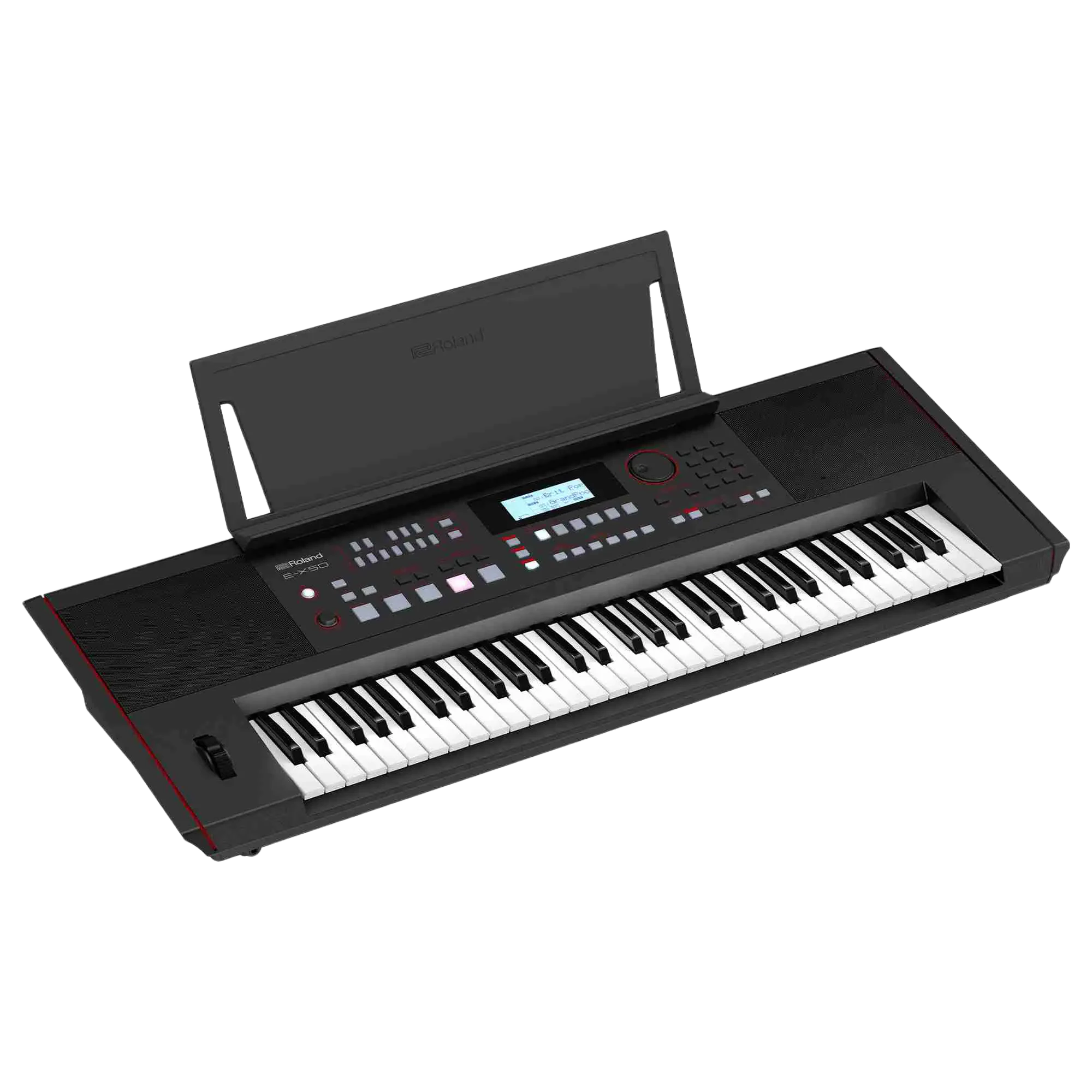 لوحة مفاتيح Roland E-X50 بنظام الأرينجر و61 مفتاحًا مع أصوات احترافية وBluetooth ومدخل ميكروفون 1