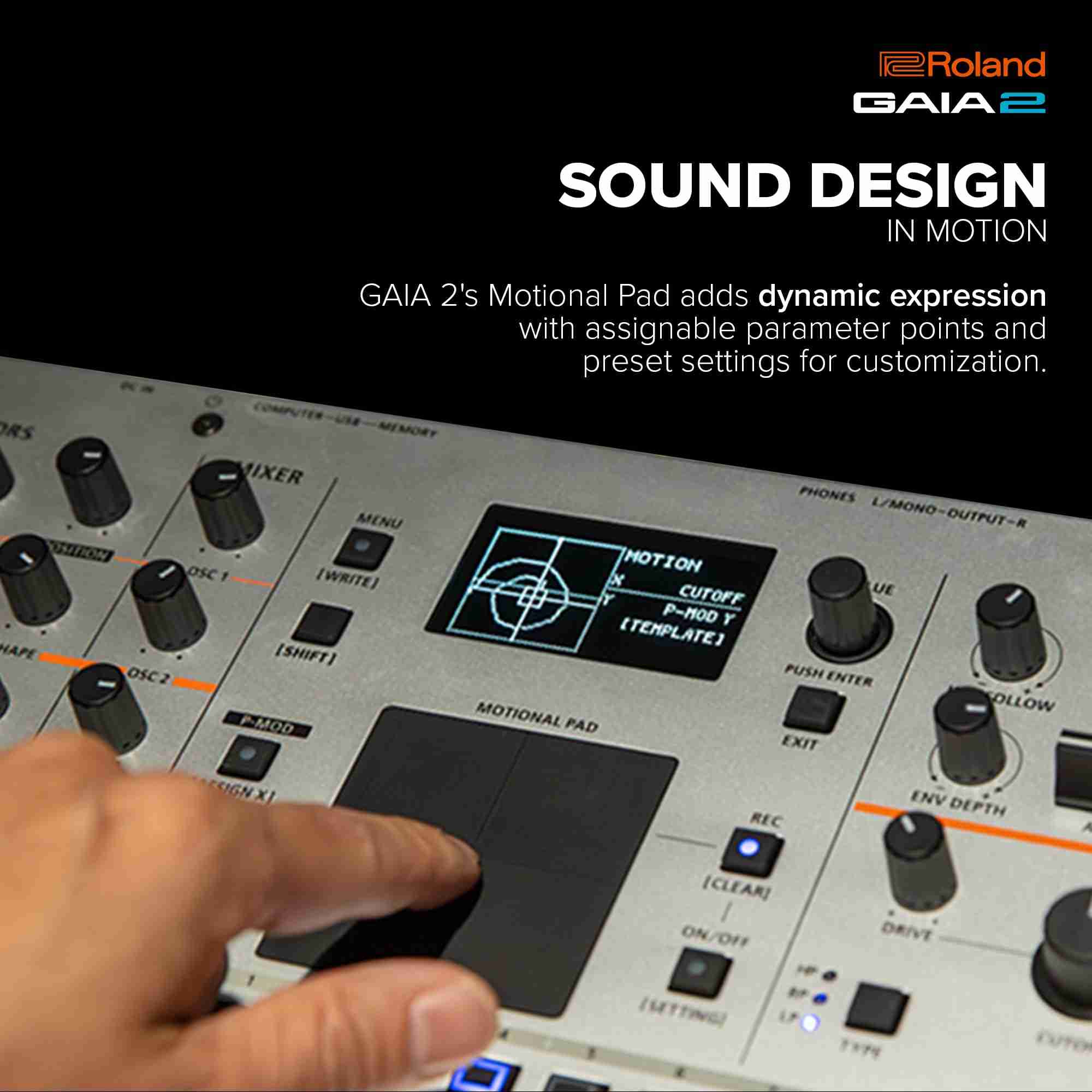 Roland GAIA-2 37-Key Hybrid Wavetable & Virtual Analog Synthesizer 4