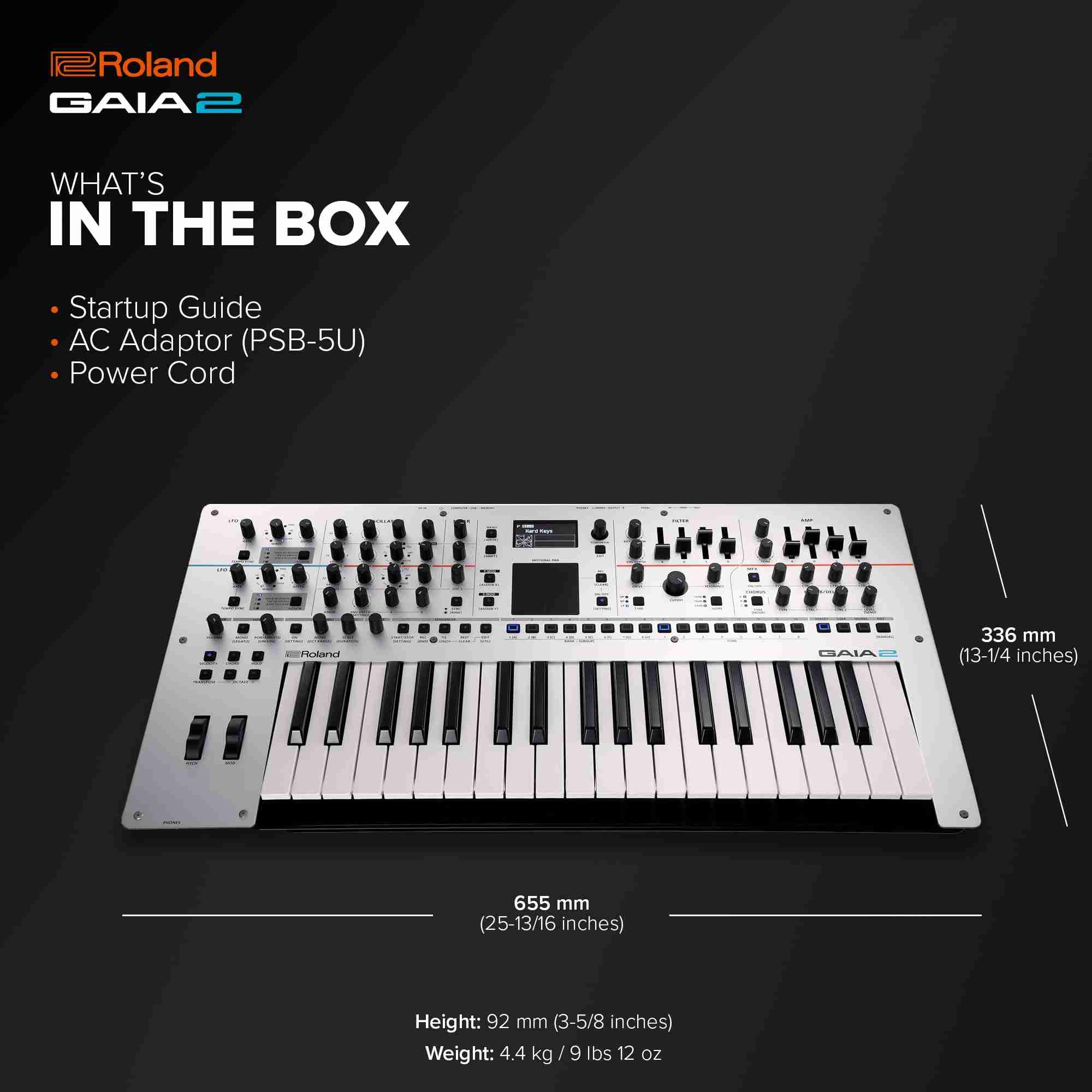 Roland GAIA-2 37-Key Hybrid Wavetable & Virtual Analog Synthesizer 8