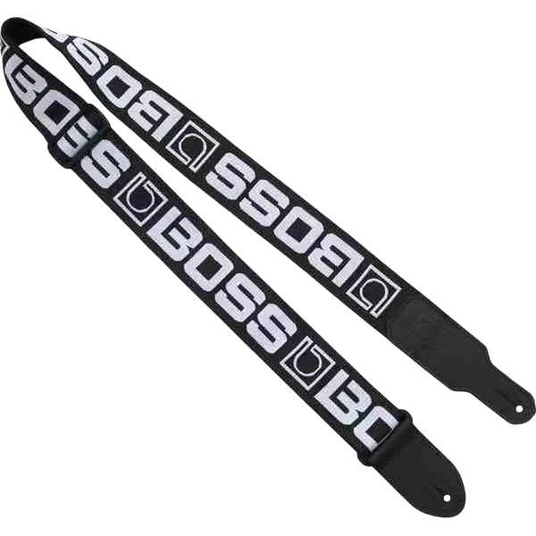 حزام جيتار BOSS BSM-20-BW – أسود/أبيض 1