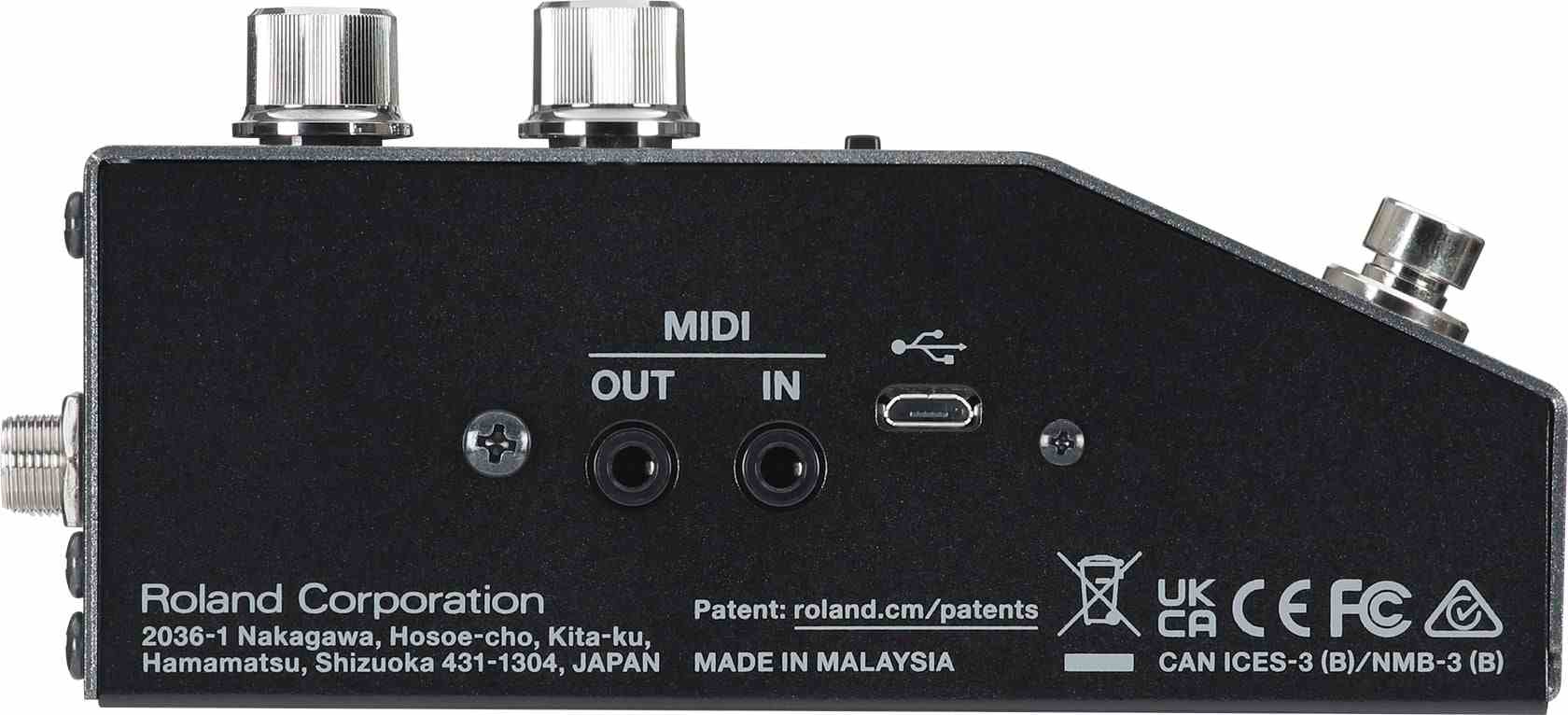 دواسة تأثيرات جيتار BOSS RV-200 ريفيرب مع مدخلات/مخرجات ستيريو و MIDI 3