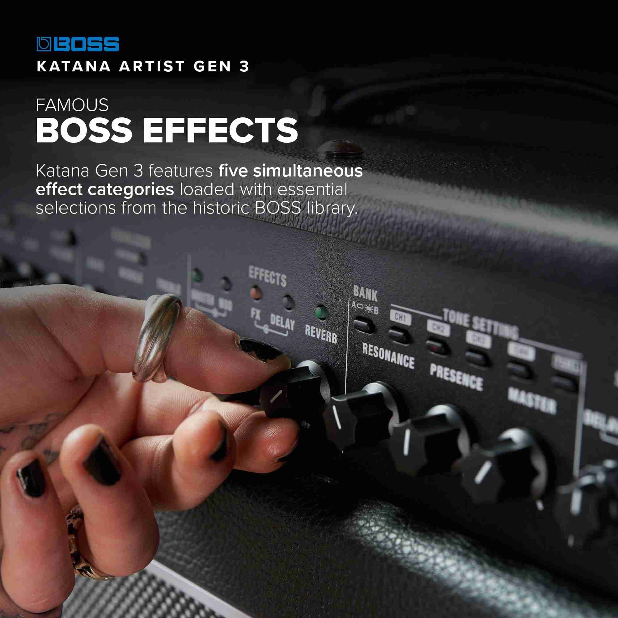 BOSS Katana Artist Gen 3 100-Watt 1x12 Guitar Combo Amplifier 4