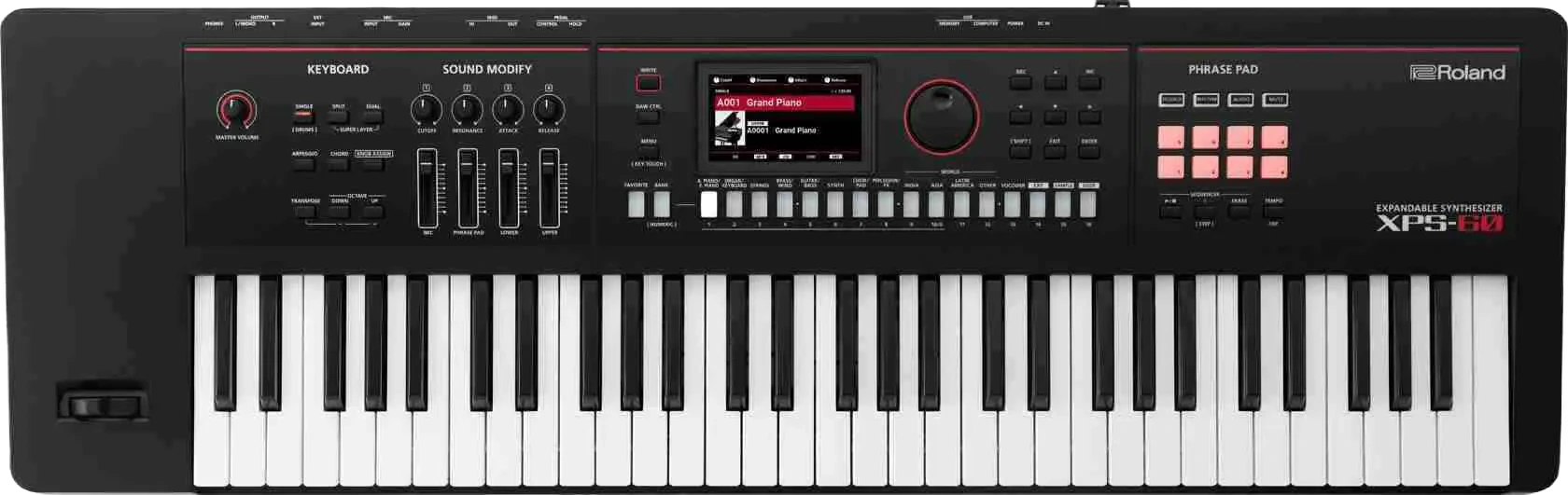Roland XPS-60 61-Key Professional Performance Synthesizer Keyboard, Black