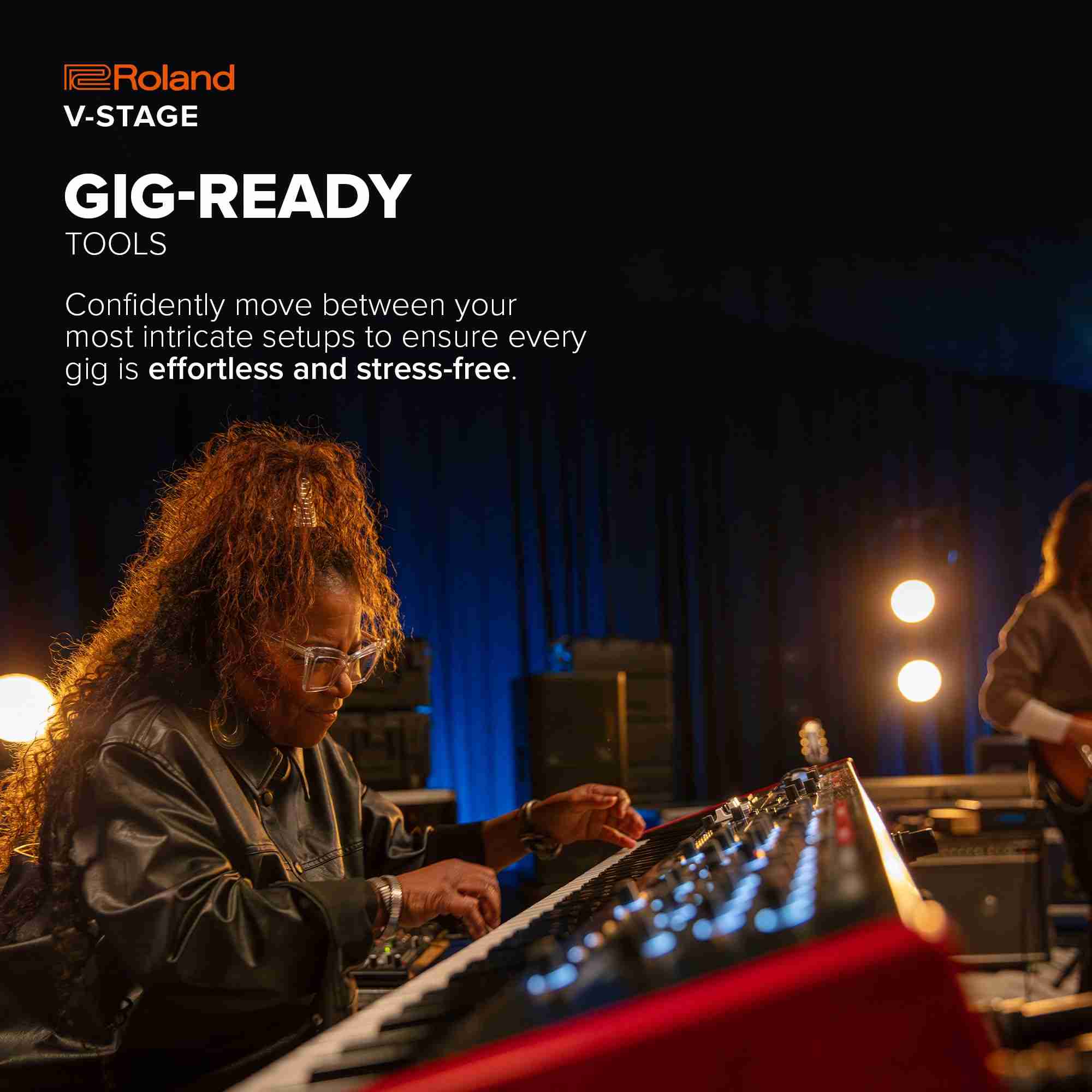 Roland V-STAGE 76-Key Semi-Weighted Digital Stage Piano 4