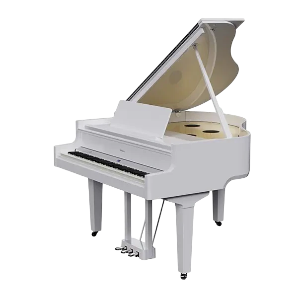 Roland GP-9 Digital Grand Piano, 88-Key Weighted Action, Polished White