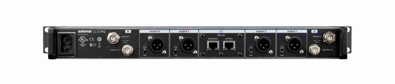 Shure ULXD4Q Quad-Channel Digital Wireless Receiver with Dante 2