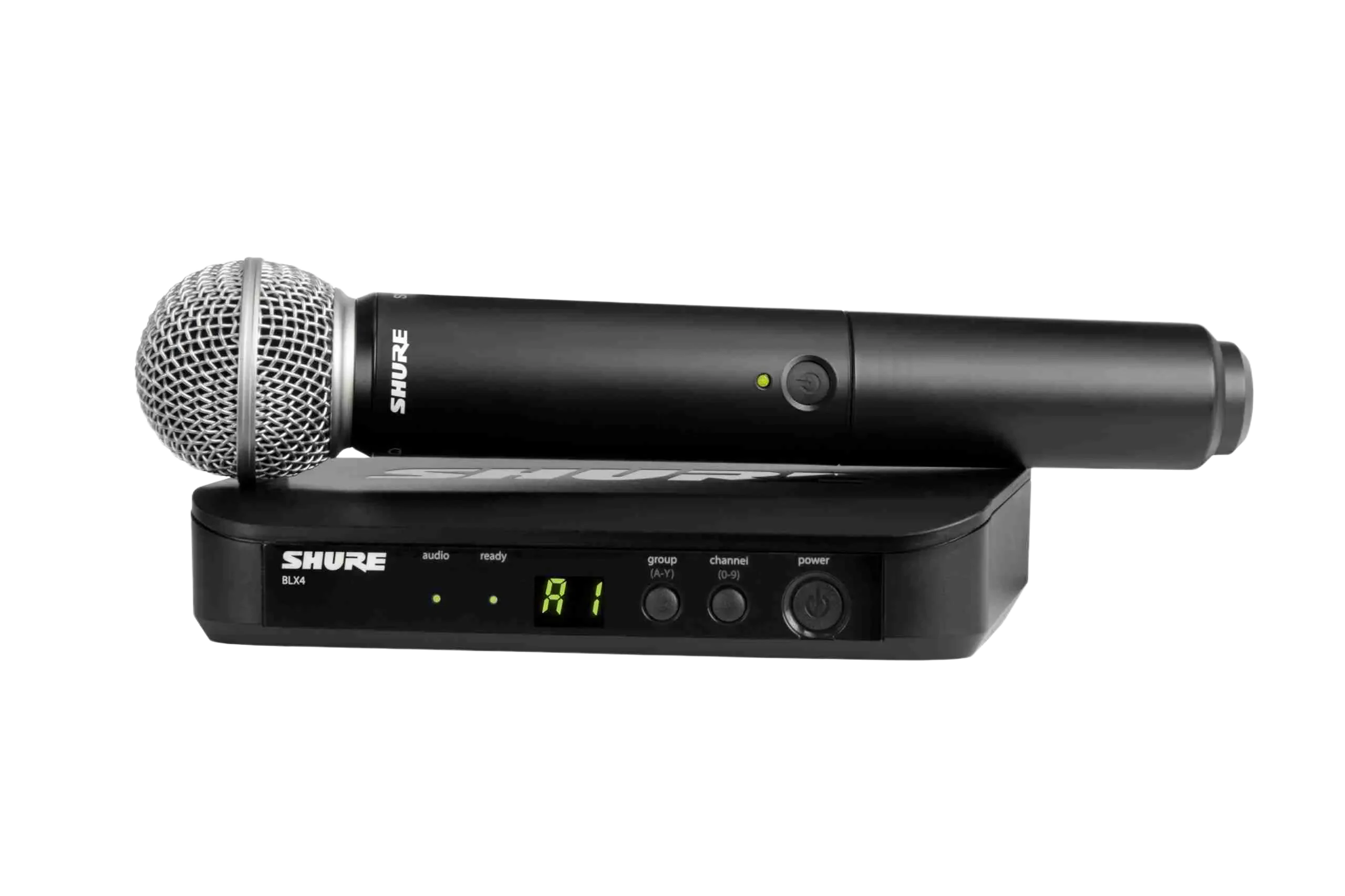 Shure BLX24/SM58 Wireless Handheld Microphone System with SM58 Dynamic Cardioid Vocal Mic