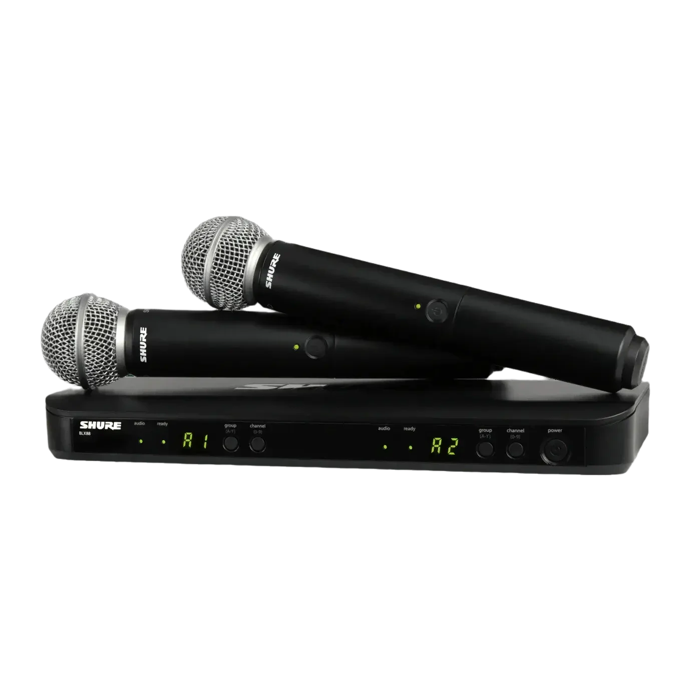 Shure BLX288/SM58 Dual Channel Wireless Microphone System with Two SM58 Cardioid Dynamic Handheld Mics