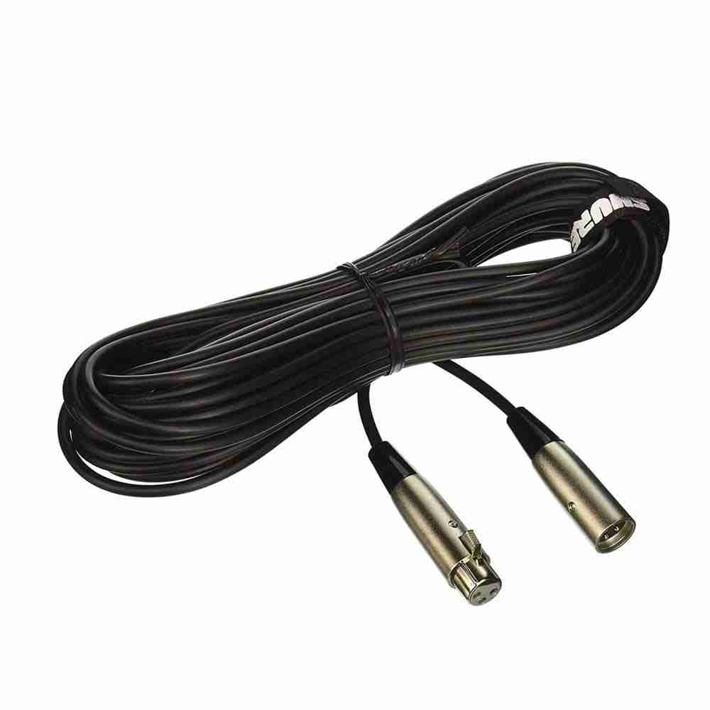 كابل ميكروفون Shure C50J عالي المرونة بطول 50 قدمًا مع موصلات XLR احترافية 2