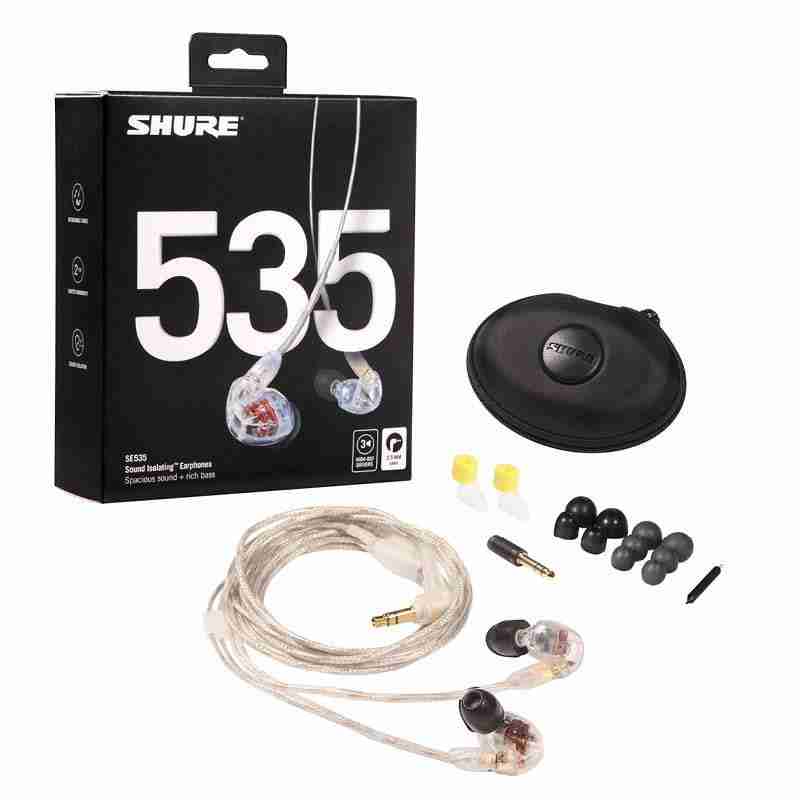 سماعات أذن احترافية للمراقبة داخل الأذن عازلة للصوت Shure SE535 PRO (شفاف) 8