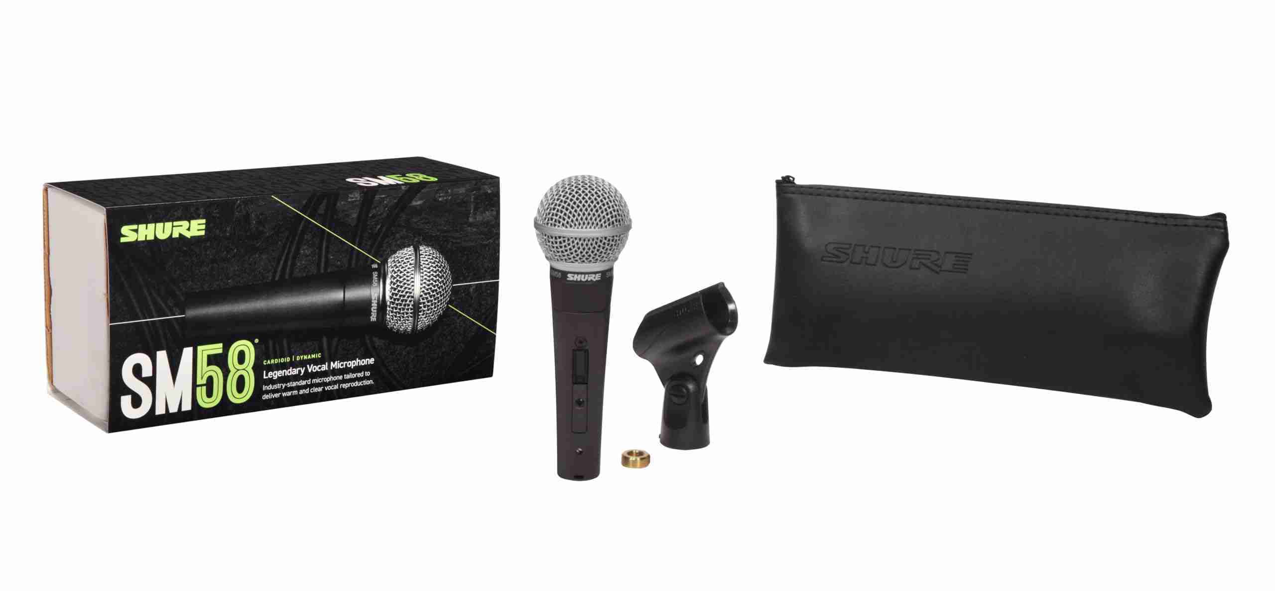 Shure SM58-S Cardioid Dynamic Vocal Microphone with On/Off Switch 2