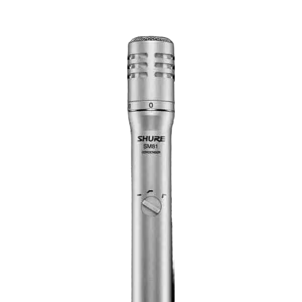 Shure SM81-LC Cardioid Condenser Instrument Microphone for Studio Recording