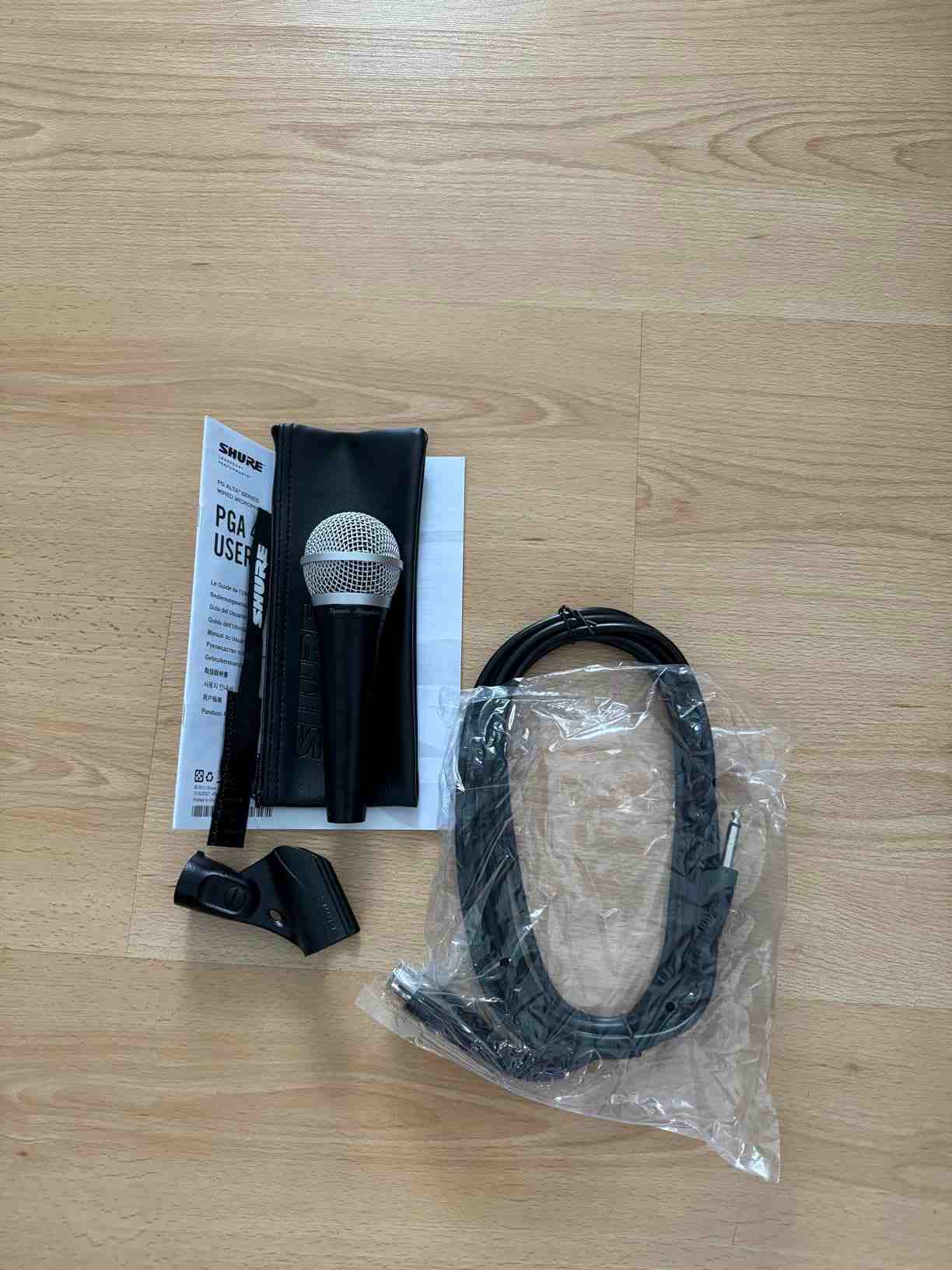 ميكروفون غناء ديناميكي أحادي الاتجاه Shure PGA48-QTR مع كابل XLR إلى 1/4 بوصة 8