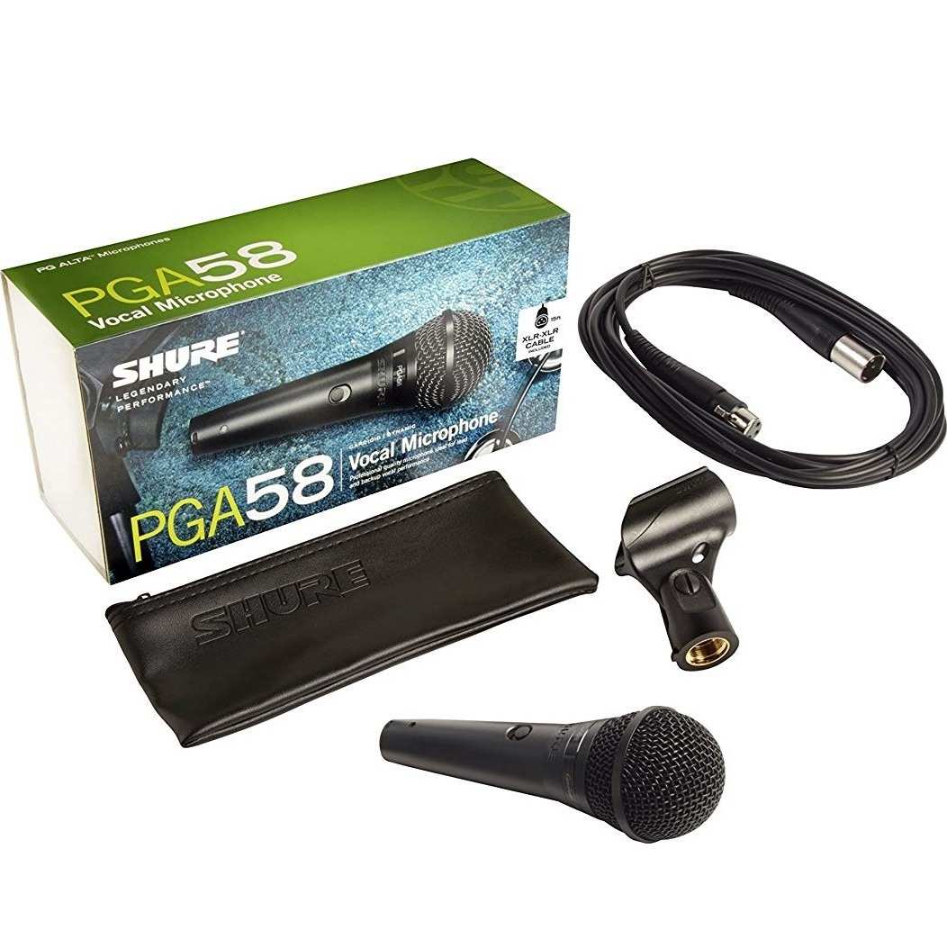 Shure PGA58-XLR Cardioid Dynamic Vocal Microphone for Live Performance 3