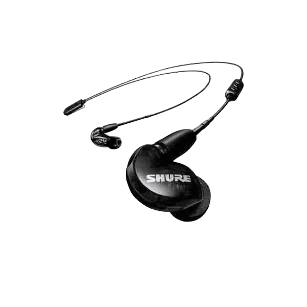 Shure SE215-K+BT2 سماعات Bluetooth لاسلكية عازلة للصوت باللون الأسود 1