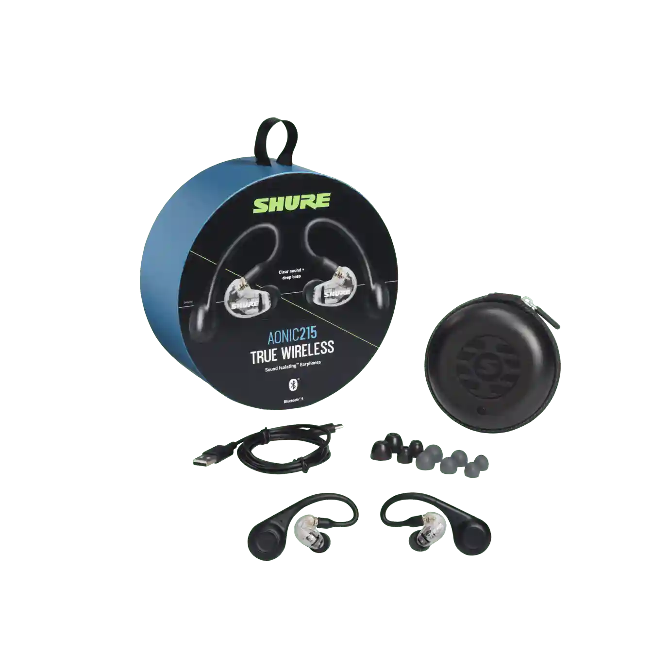 سماعات أذن لاسلكية بالكامل عازلة للصوت Shure AONIC 215 | سماعات داخل الأذن بتقنية Bluetooth، أسود 7