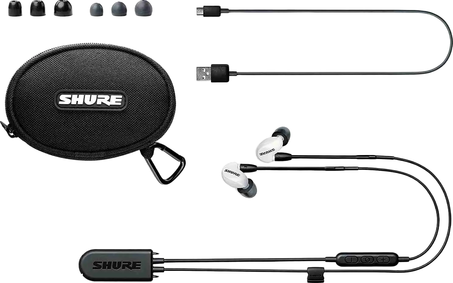 Shure SE215SPE-W-TW1 True Wireless Sound Isolating Earphones, Special Edition, White 1