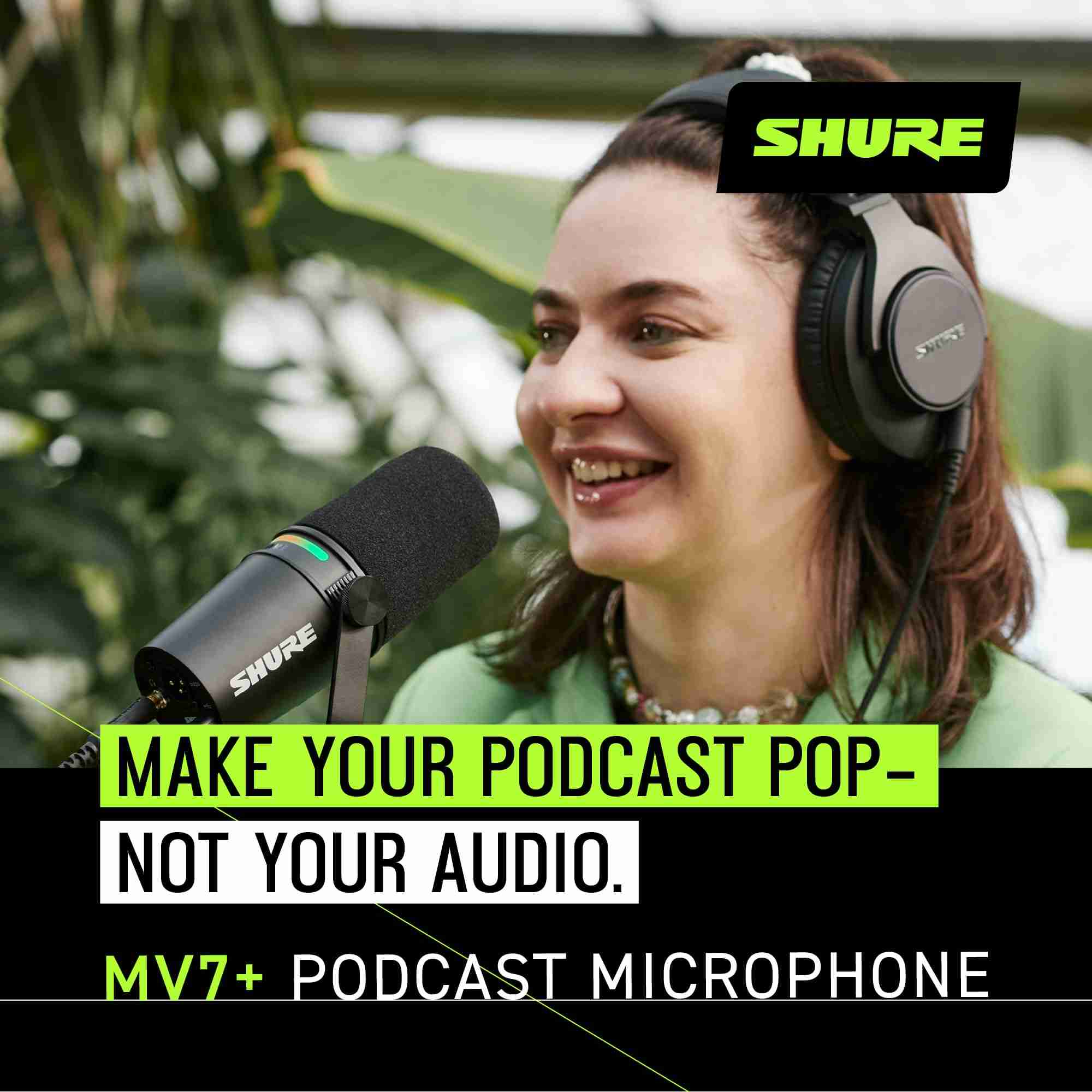 Shure MV7+ Hybrid USB/XLR Dynamic Podcast Microphone (Black) 5