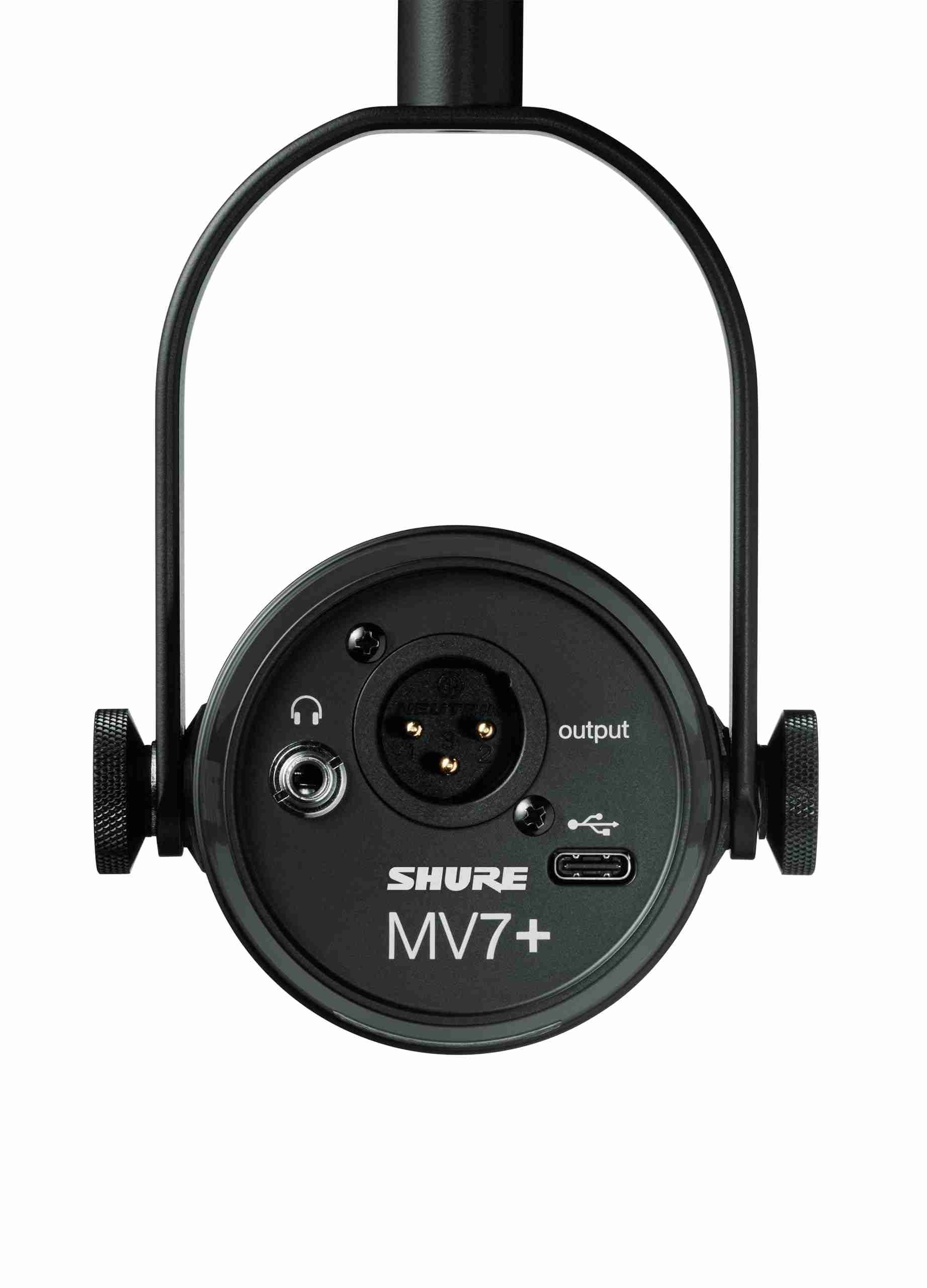 Shure MV7+ Hybrid USB/XLR Dynamic Podcast Microphone (Black) 7