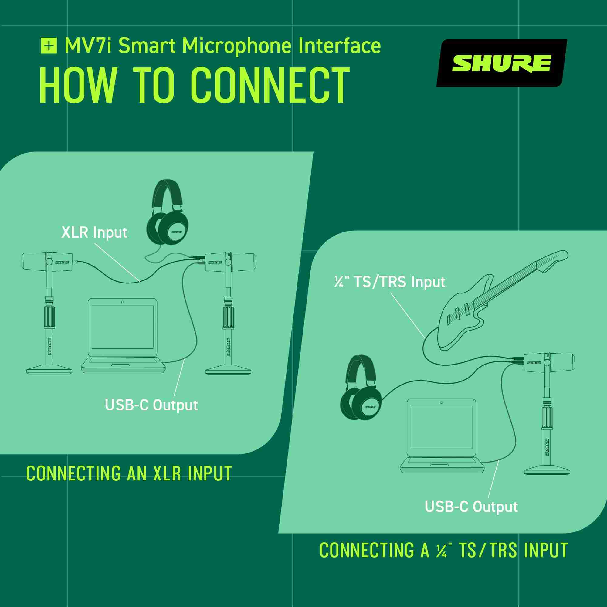 Shure MV7i Hybrid USB/XLR Dynamic Podcast Microphone for Streaming and Recording 5