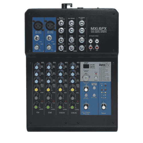 Unistar MXi.6FX 6-Channel Analog Mixer with 24-bit Digital Effects 3
