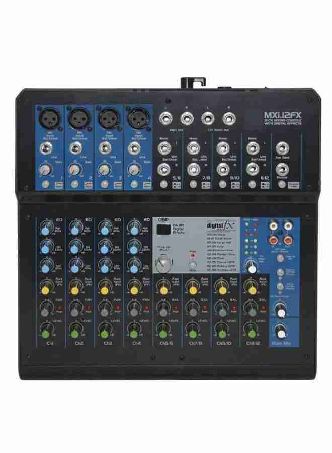 Unistar MXi.12FX 12-Channel Analog Mixer with 24-bit Digital Effects 4