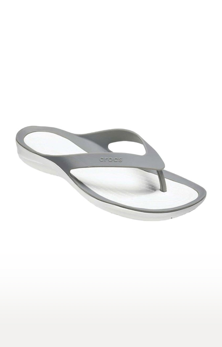 Crocs | Women's Grey Solid Slippers 0