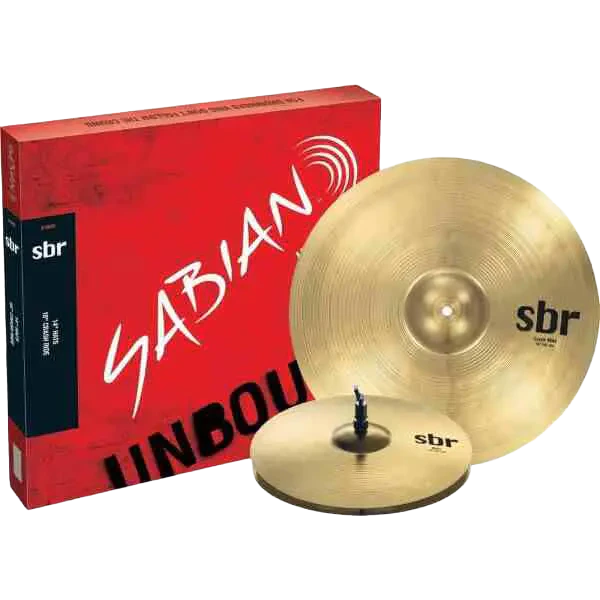 طقم صنوج Sabian SBR 5002 من قطعتين مع هاي هات 14 بوصة وكراش 16 بوصة