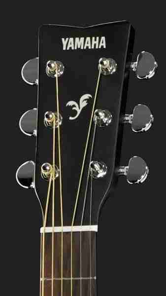 Yamaha F370 Dreadnought Acoustic Guitar 6-String Right-Handed in Black 10