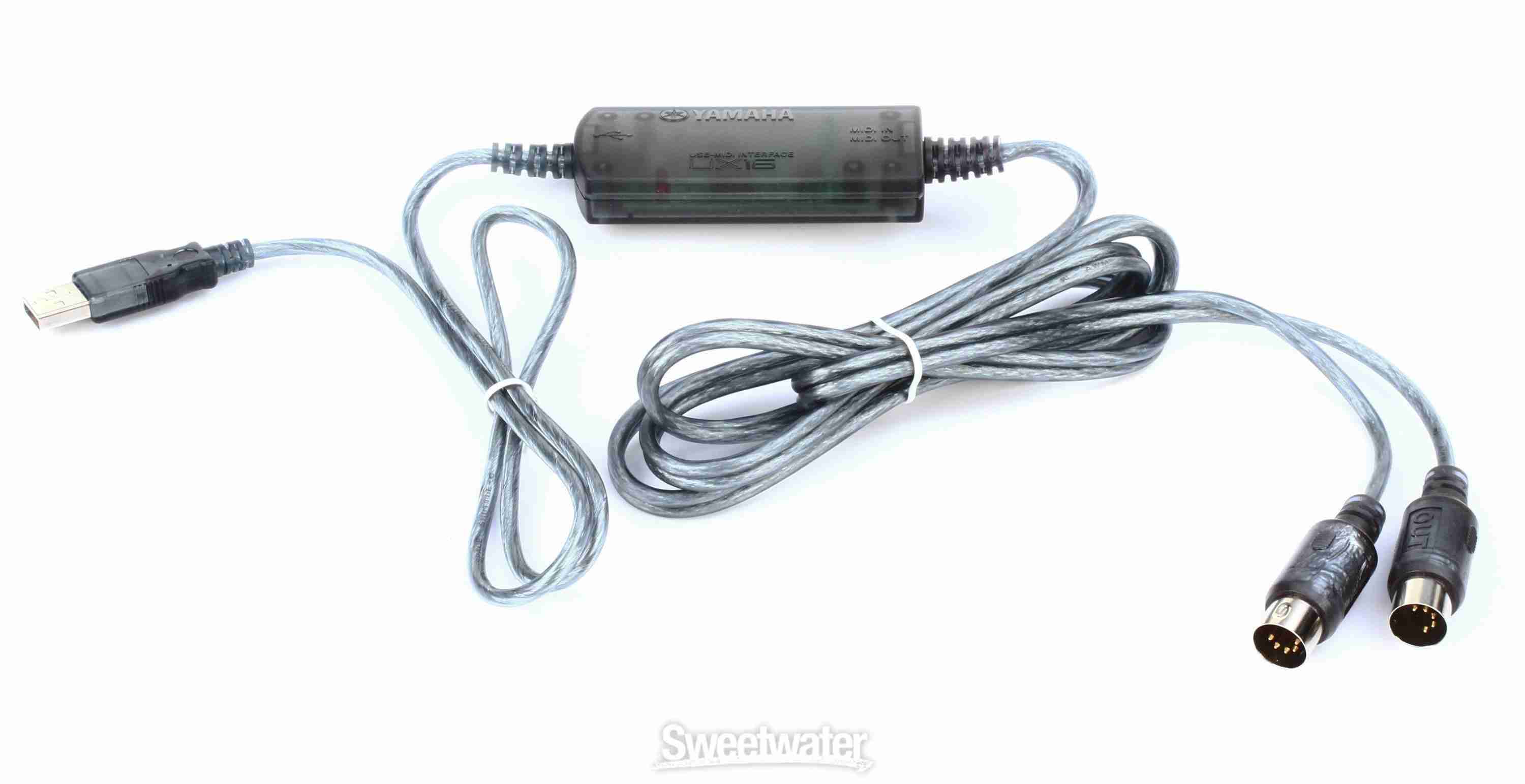 كابل واجهة Yamaha UX-16 USB MIDI | محول MIDI إلى USB بـ 16 قناة ومدخل/مخرج واحد 2