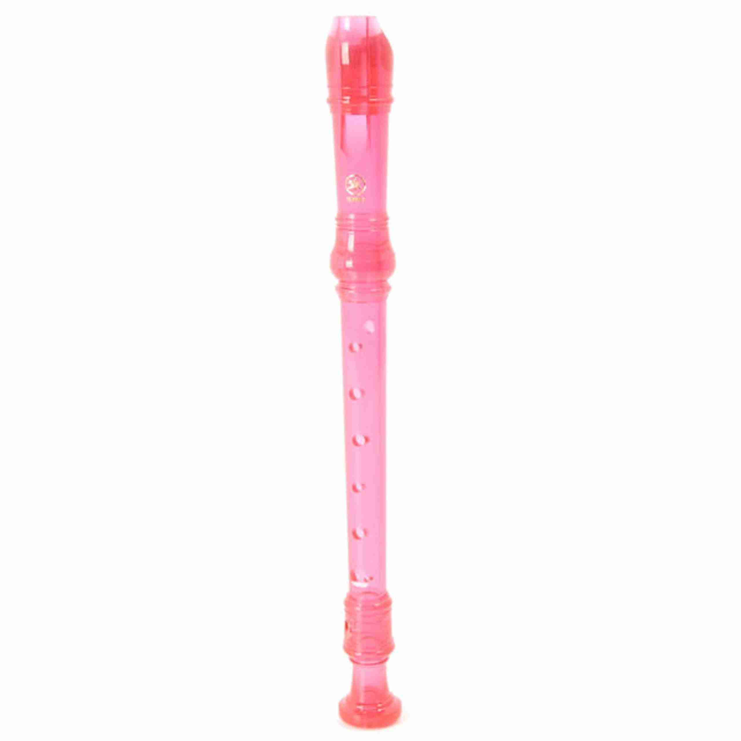 Yamaha YRS-20B Soprano Recorder with Baroque Fingering, Key of C, Translucent Pink 3